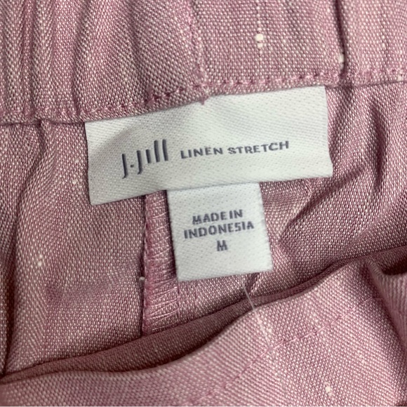 NWT! J. Jill Linen Stretch Rosebud Pants - Picture 3 of 4